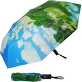 SY COMPACT Travel Umbrella Windproof Automatic Umbrellas Small Compact UV Sun by SYCOMPACT