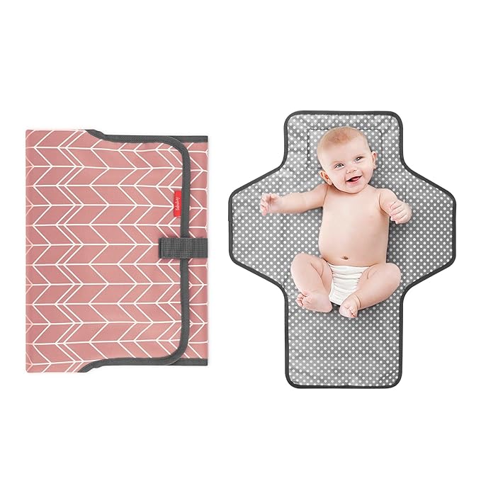 Babebay Waterproof Portable Diaper Changing Pad, Foldable Travel Changing Mat by Babebay