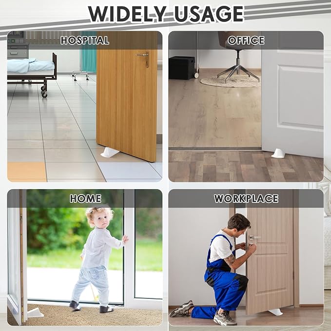 Frienda 2 Pcs Jumbo Door Stoppers Heavy Duty Door Stopper Tall up to 2inch Tall - Image 7