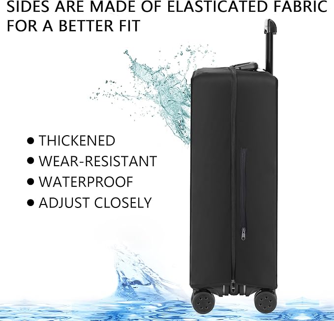 Transparent PVC Suitcase Cover, No Disassembly Required Clear Luggage Protector - Image 3