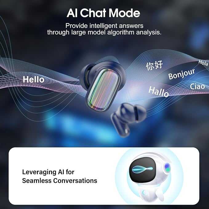AI Language Translator Earbuds Real Time, 164 Language/6 Translation Modes - Image 4