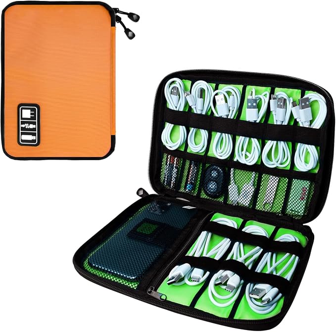 Electronics Travel Organizer, Portable Waterproof Electronic Travel Storage Bag by Lcsmaokin