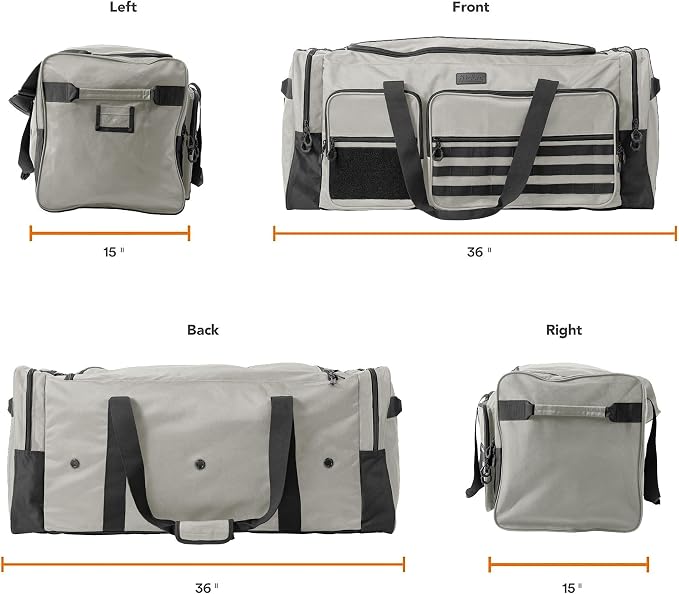 Fitdom 130L 36" Heavy Duty Extra Large Sports Gym Equipment Travel Duffle Bag - Image 2