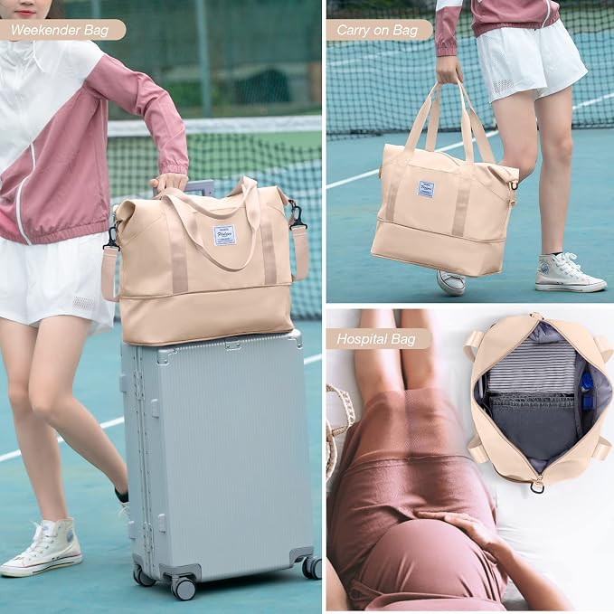 Travel Duffel Bag, Sports Tote Gym Bag, Shoulder Weekender Overnight Bag - Image 6