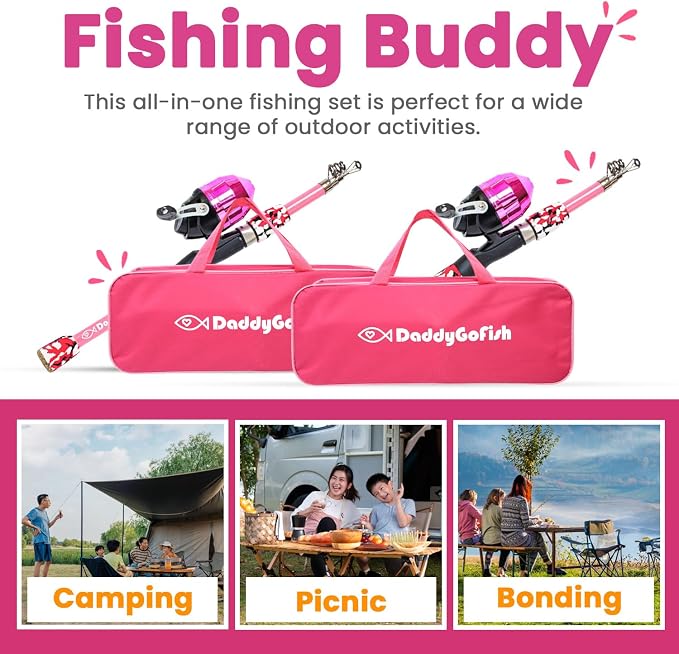DaddyGoFish Kids Fishing Pole - Image 5
