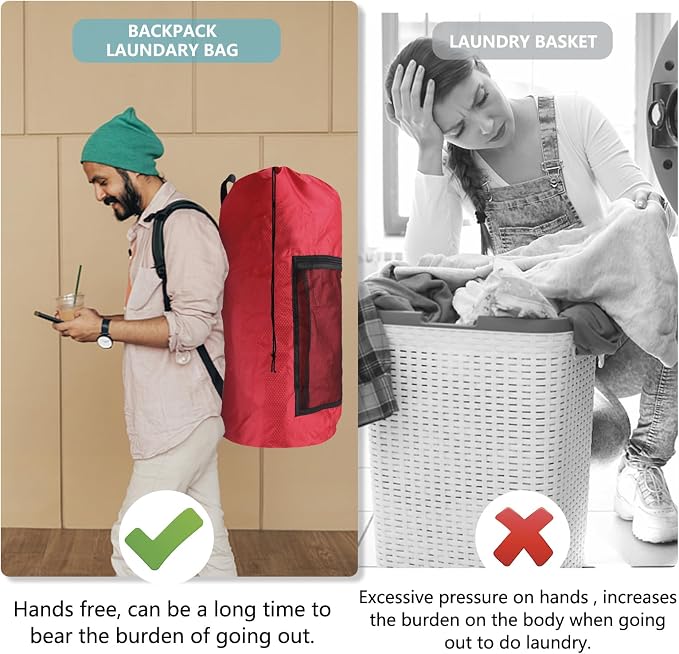 Portable Laundry Bag Backpack - Image 5