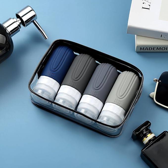Travel Bottles for Toiletries, Tsa Approved 2oz Travel size Bottles, BPA Free - Image 7