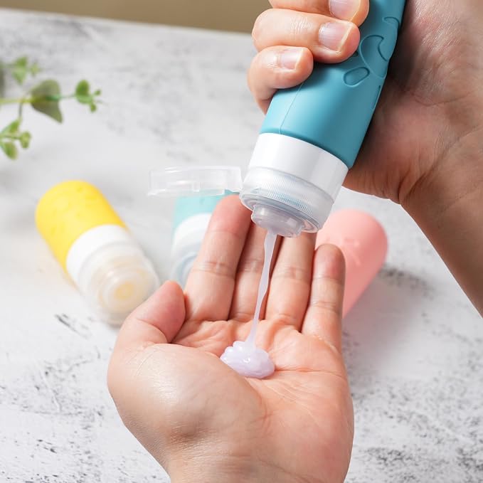 18 Pack travel Bottles for Toiletries, TSA Approved Silicone Travel Containers - Image 6