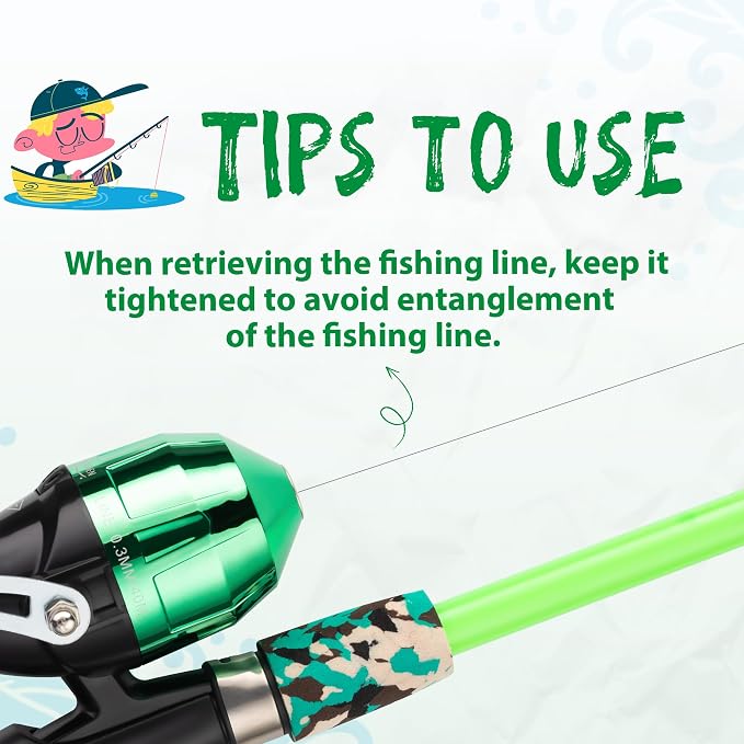 Kids Fishing Pole, Portable Telescopic Kids Fishing Poles - Image 6