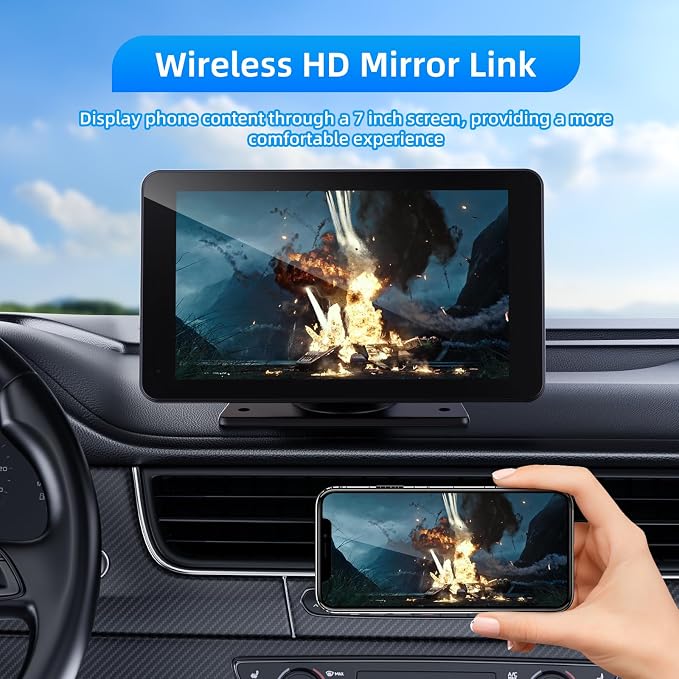 Wireless Apple Carplay and Android Auto Screen - Image 6