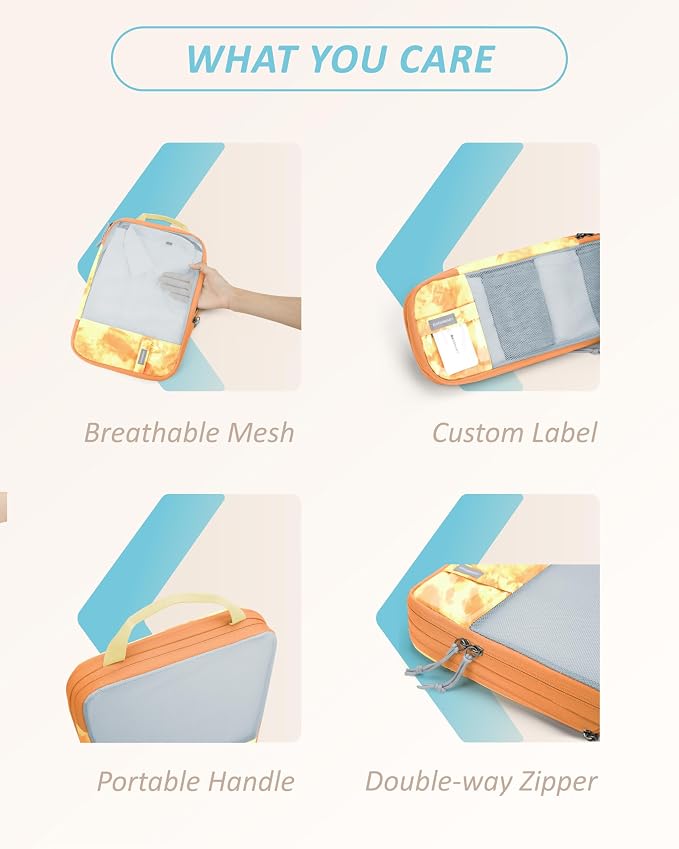 BAGSMART 6 Set Compression Packing Cubes - Image 6