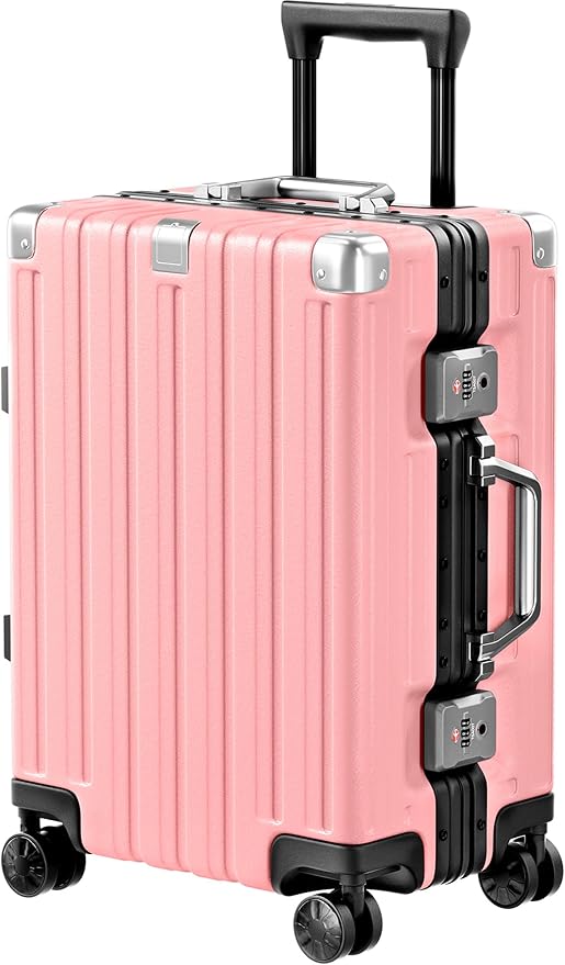 Krute Carry On Luggage 20 inch Aluminum Frame Suitcase by Krute