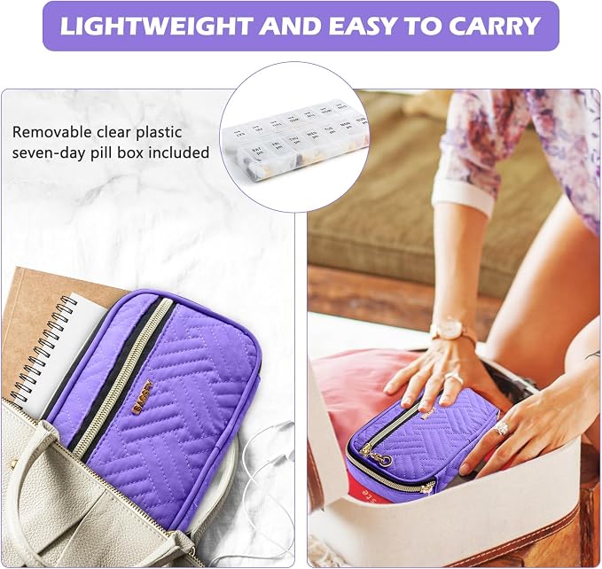 BAGSFY Pill Organizer Case 2 Times a Day- Weekly Medicine Organizer Travel Pill - Image 5