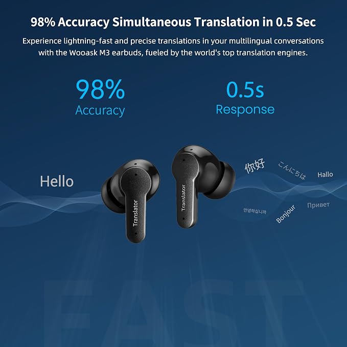 AI Translation Earbuds 3-in-1 Language Translatior Device 144 Languages & - Image 6