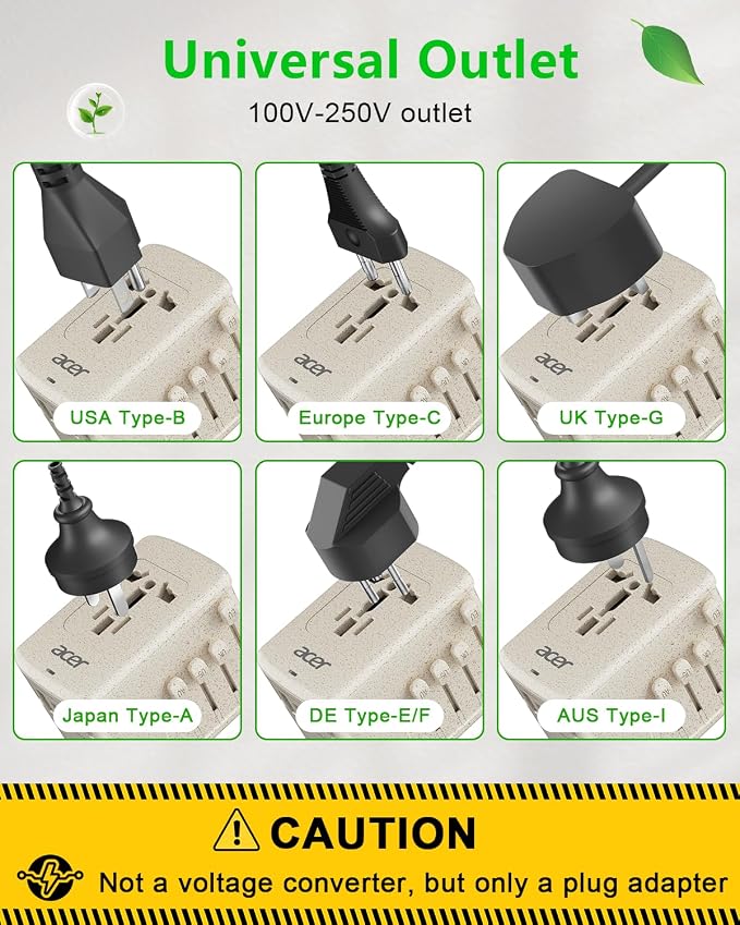 Acer Universal Travel Plug Adapter - Image 5