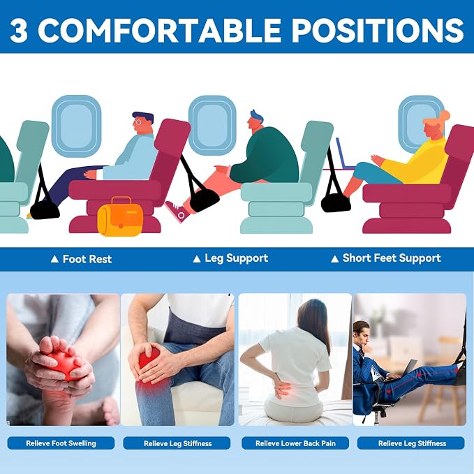 Foot Hammock for Plane Travel - Image 3
