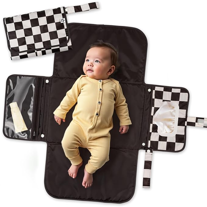 Tiny Twinkle Portable Diaper Changing Pad-Foldable Waterproof Changing by TinyTwinkle