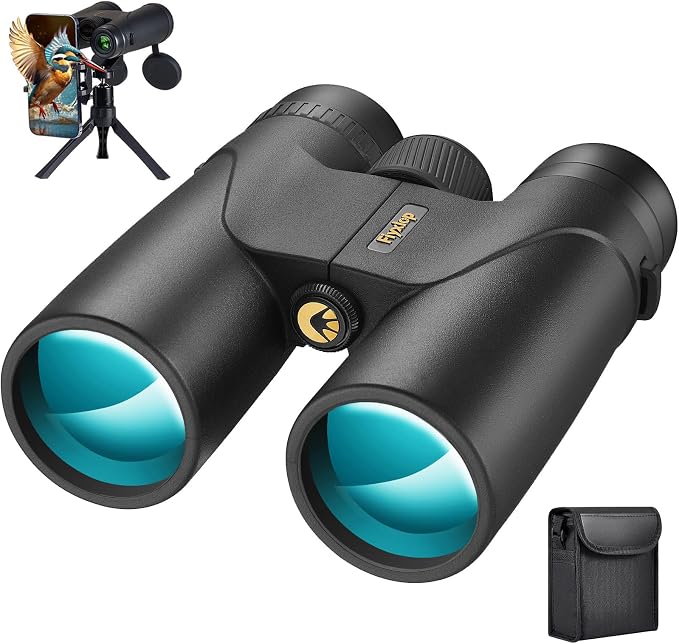 12x42 HD Binoculars for Adults by Fiyxlop