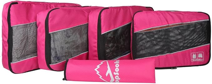 5 Set Packing Cubes for Travel Large Suitcase Luggage Organizer Bags Travel - Image 3