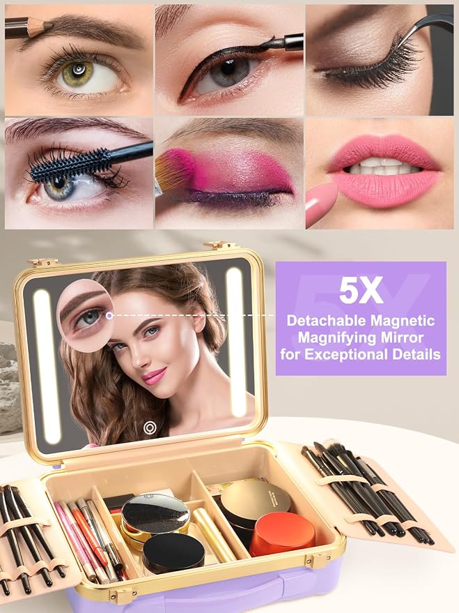 Kalolary Travel Makeup Train Cases - Image 2