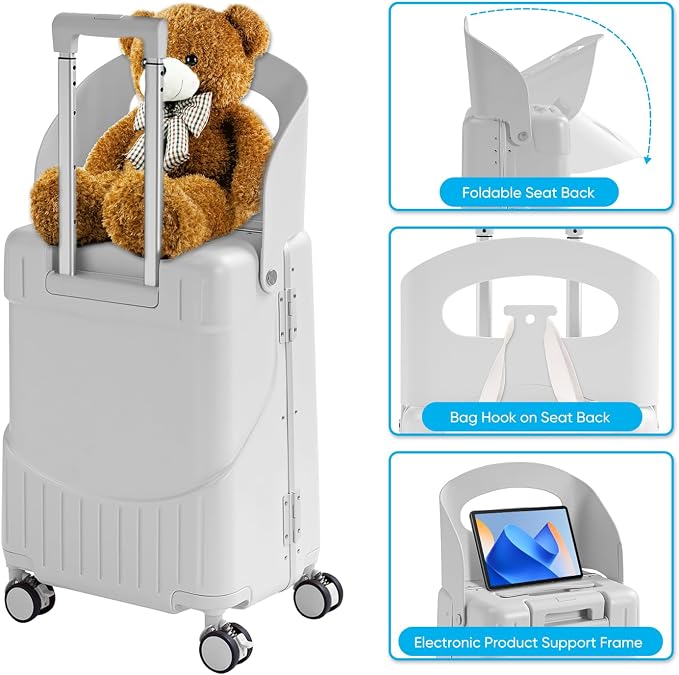 TABU 20" Ride-on Luggage with Seat - Image 3