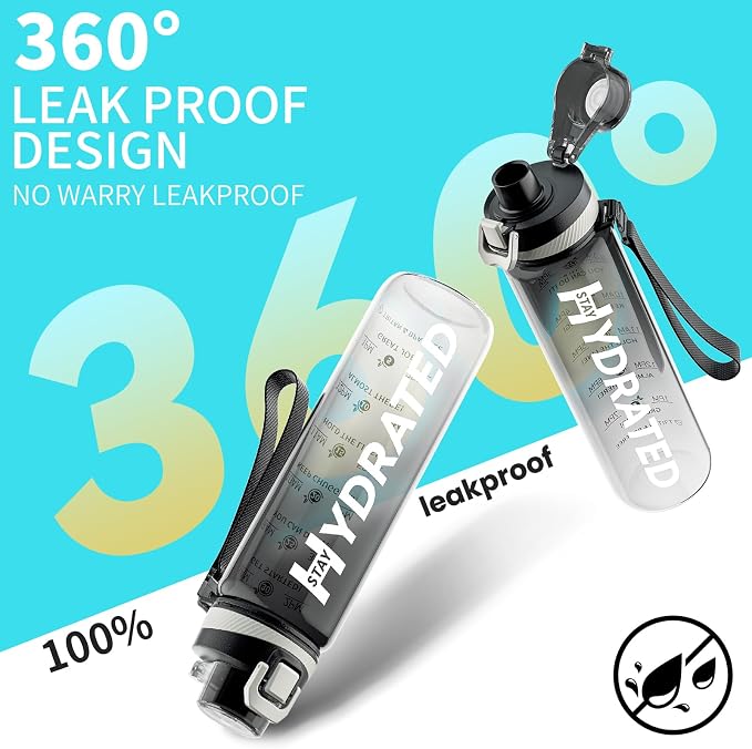 Water Bottle, 32 oz Motivational Water Bottles - Image 5