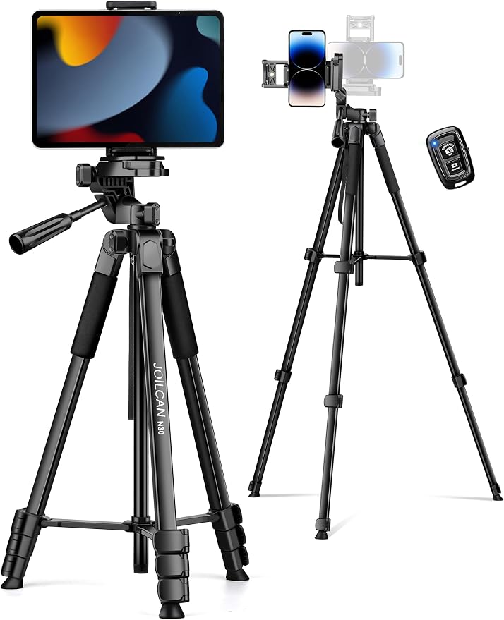 JOILCAN Phone Tripod, Professional Aluminum Travel Tripods by JOILCAN