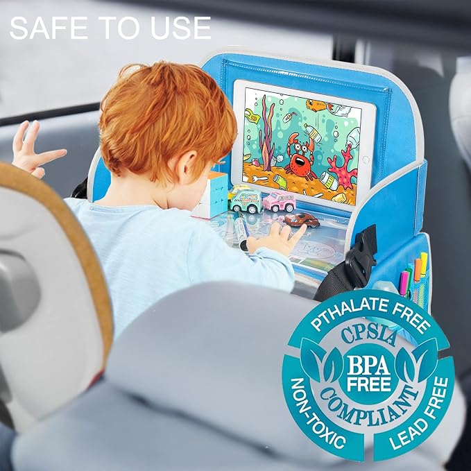 MENZOKE Kids Travel Tray, Car Seat Tray - Image 2