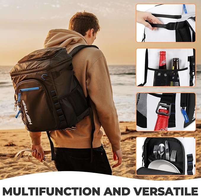 Heytrip Backpack Cooler 36/54 Cans Insulated Waterproof Cooler Bag - Image 6