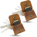 Jack&Chris Genuine Leather SD Card Holder Keychain, Anti-Shock Anti-Dust SD by JackChris