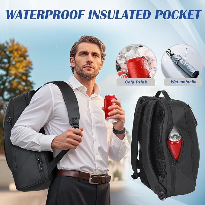 MATEIN Waterproof Laptop Backpack 17 Inch, Anti Theft Business Backpack - Image 5