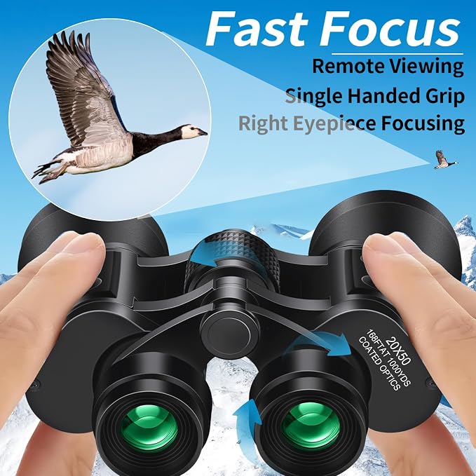 PISEZ 20X50 Binoculars for Adults High Powered - Image 3