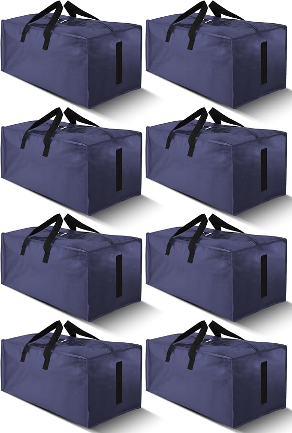 8 Pack Large Strong Moving Bags by HOMESURE