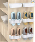 Wall Mounted Shoes Rack 6Pack by Yocice