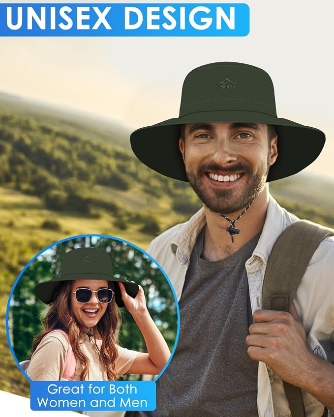 BROTOU Foldable Bucket Hats for Women/Men, UPF 50+ Wide Brim Sun Hat, - Image 5