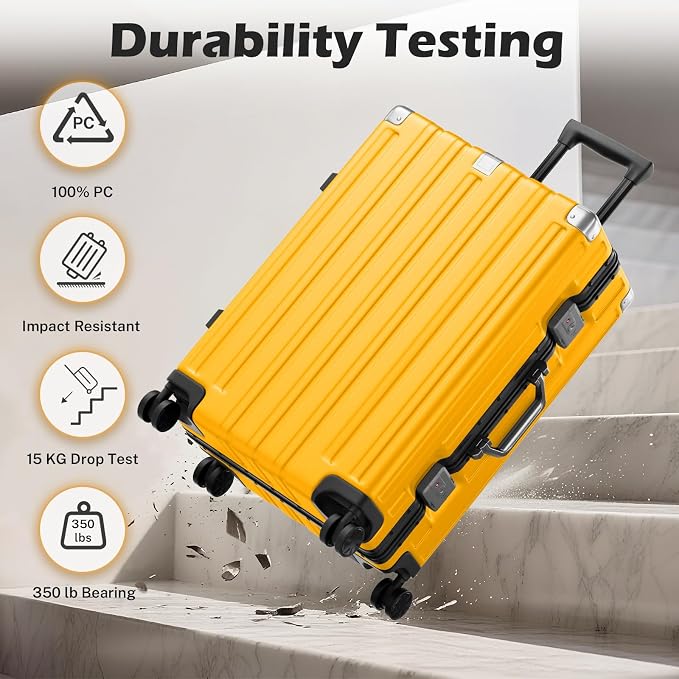 Krute Large Luggage 28 inch Zipperles Suitcase - Image 6