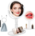 15X/1X Lighted Magnifying Mirror, 4000mAh Rechargeable Makeup Mirror by Unknown