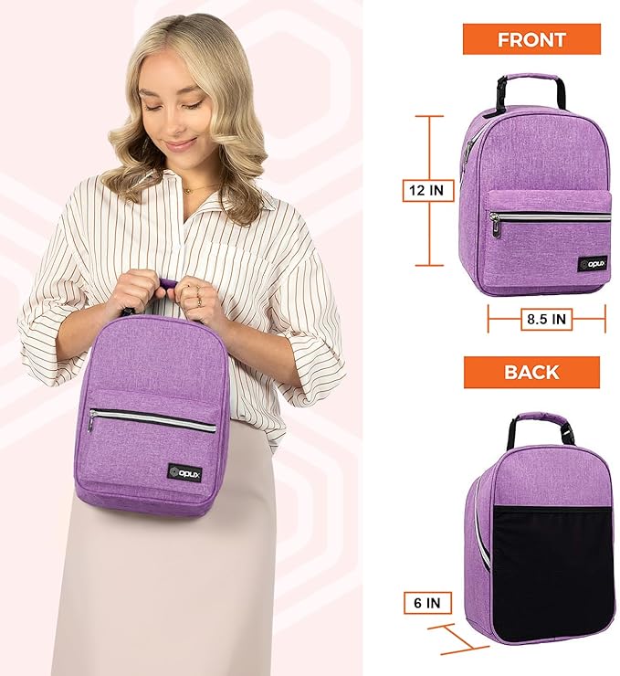 opux Lunch Box for Girls Boys Kids, Insulated Leakproof Lunch Bag, Reusable - Image 2