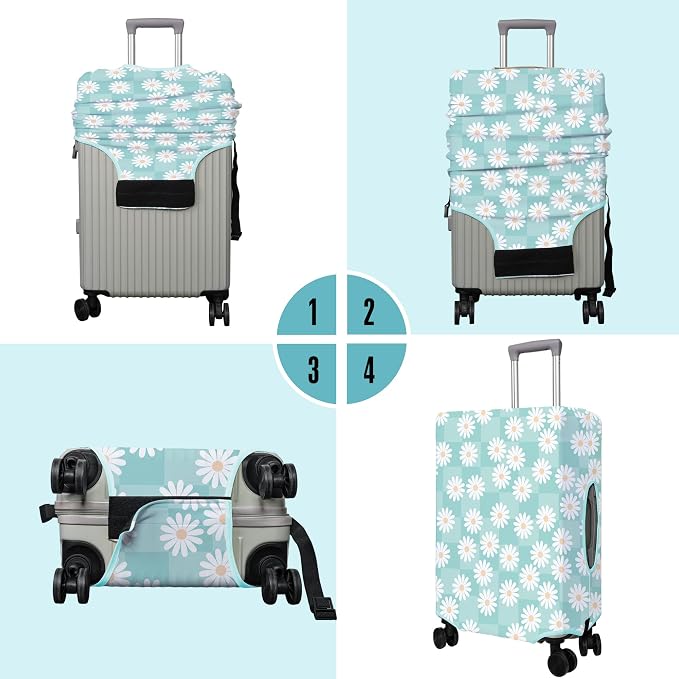 Travel Luggage Cover Suitcase Protector Fits 18-32 Inch Wheel Covers - Image 3