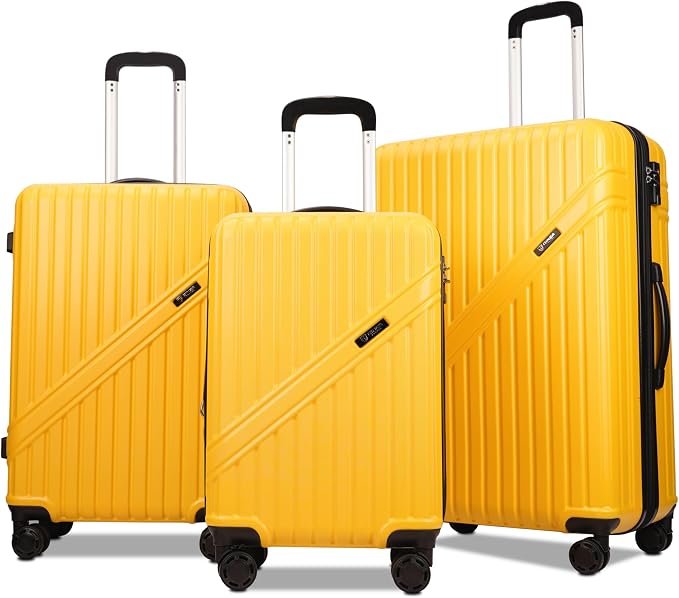 GinzaTravel Luggage Sets 3-Piece Expandable Suitcases by PRIMICIAAuthorizedProducts