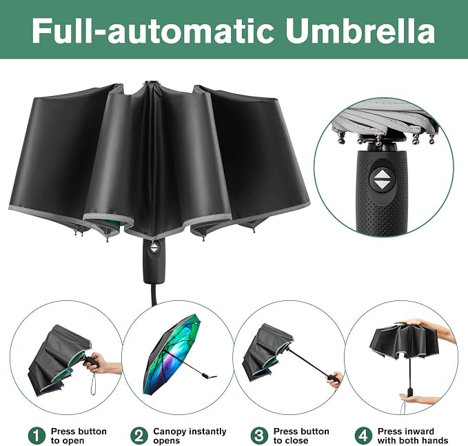 G4Free 42 Inch Eco Windproof Folding Umbrella - Image 5