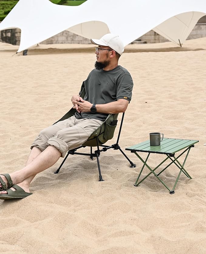 iClimb Ultralight Compact Camping Folding Beach Chair - Image 8