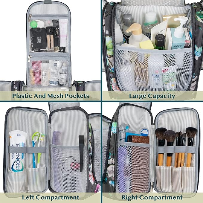 PAVILIA Extra Large Toiletry Bag Travel Bag - Image 4