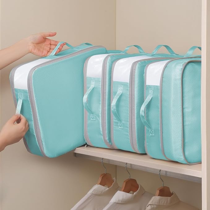 DIMJ Clothes Storage Bag 8 Pack, 19L Compression Storage Bags - Image 4