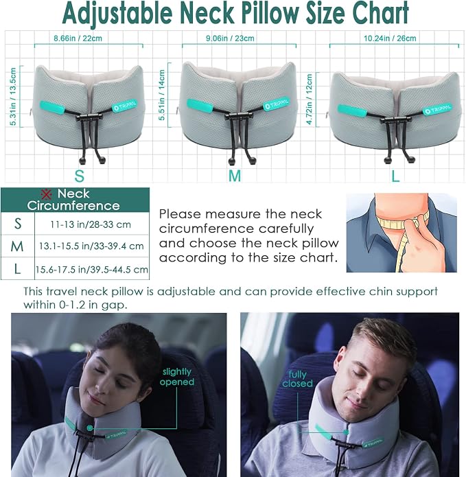 GOLDORANGE Travel Pillow Flight Neck Pillows Best Memory Foam Neck Pillows - Image 2