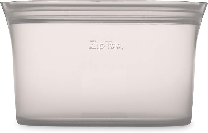 Zip Top Reusable Food Storage Bags | Large Dish | Silicone Meal Prep Container - Image 2