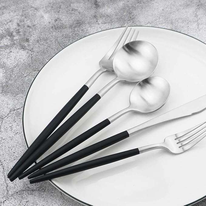 Gugrida 20-Piece 18/10 Stainless Steel Flatware Silverware, Luxury Dinnerware - Image 6