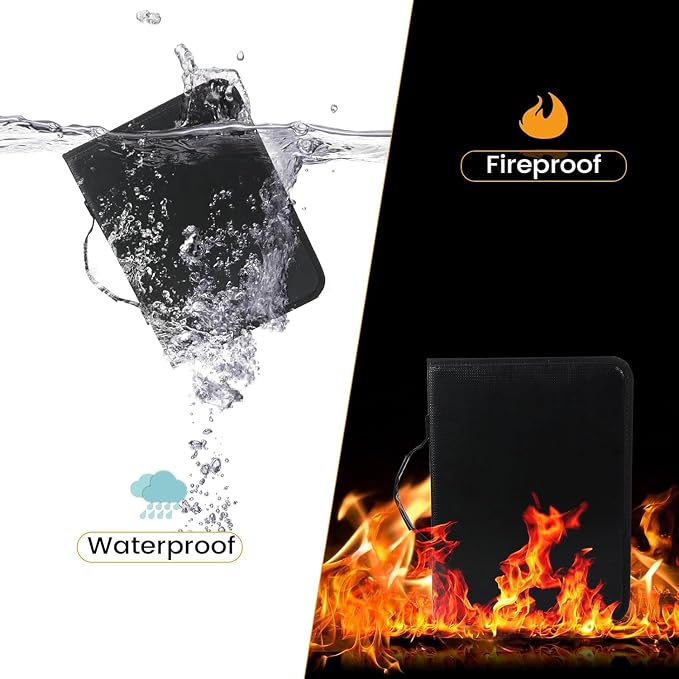 Portable Zippered Key Organizer, Waterproof Fireproof Key Case - Image 6