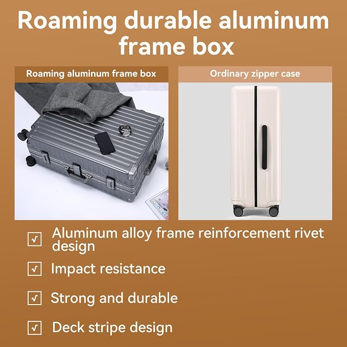 ROAMING Zipperless Luggage Airline Approved - Image 9