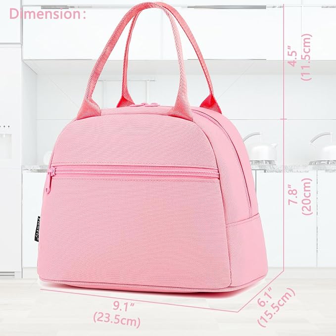 FlowFly Lunch Bag for Women Insulated Lunch Box Corduroy Lunch Tote Cooler for - Image 3